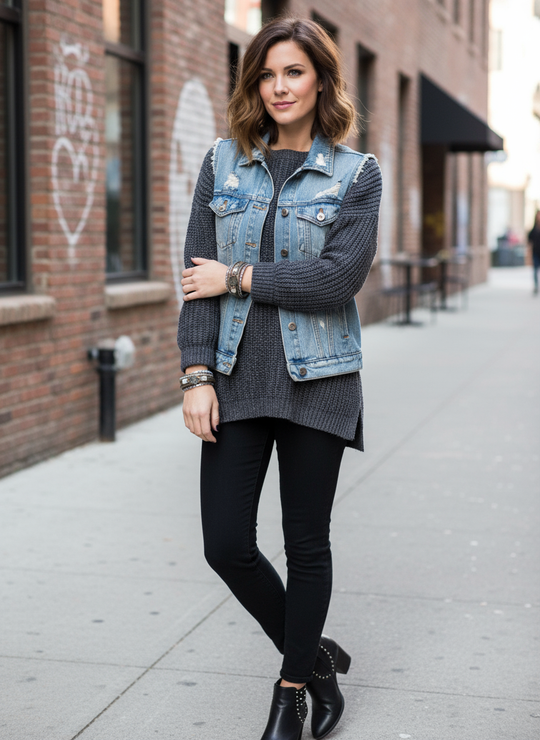 Lifestyle foto groen-grijze armbanden set