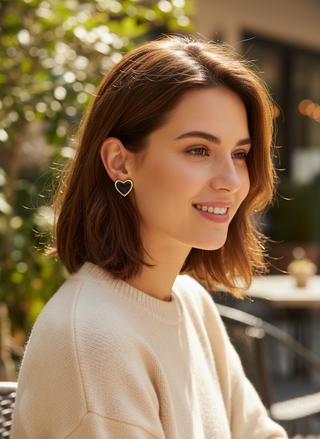 Lifestyle foto hartjes oorknopjes