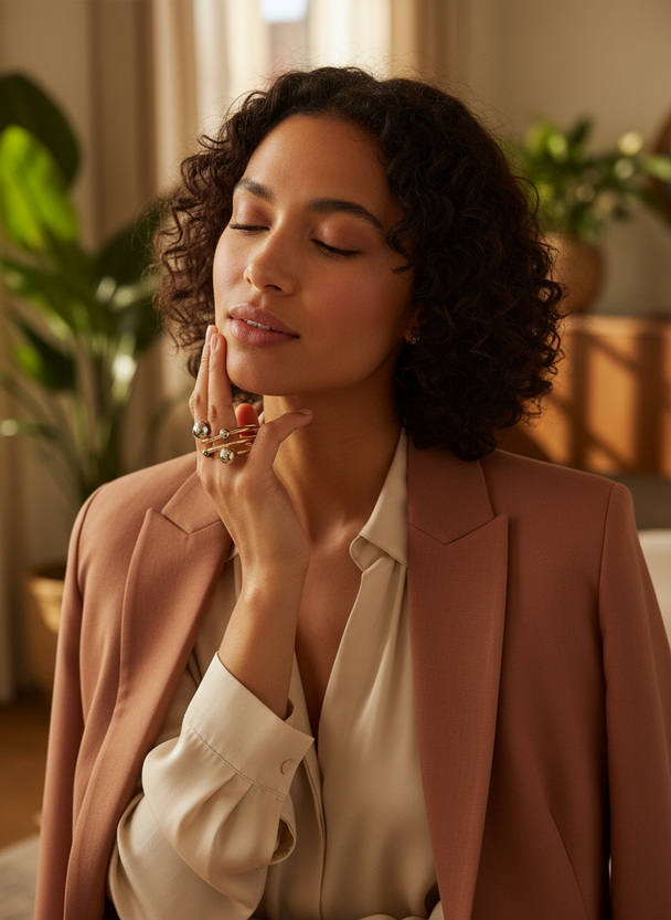 Lifestyle foto spiral ring