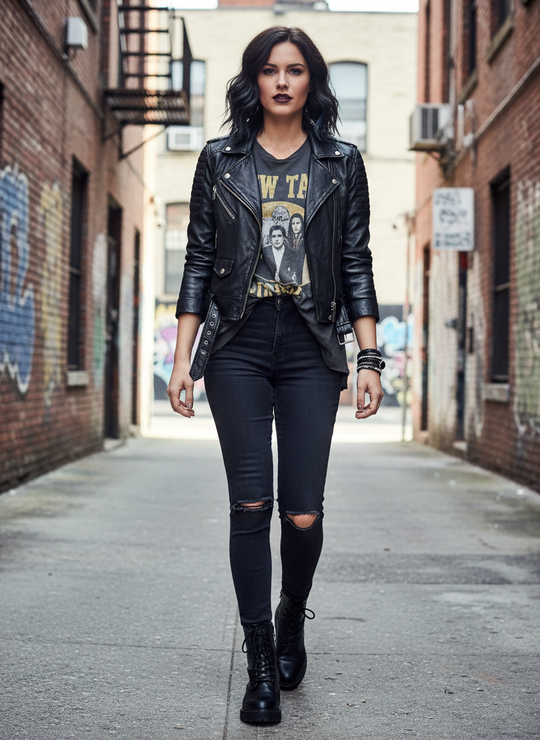 Lifestyle foto zwarte armbanden set