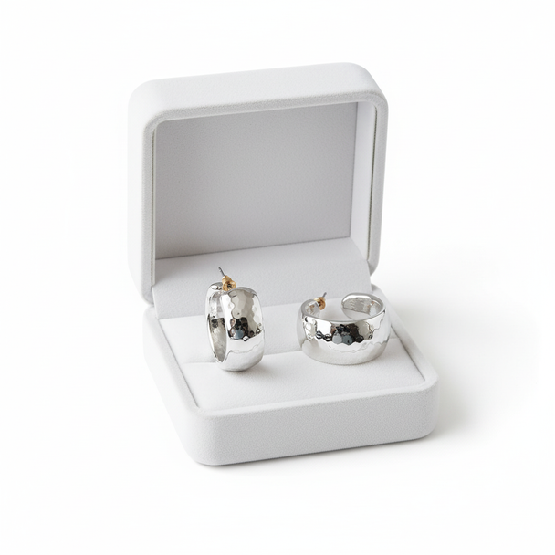 Chunky Hoops Zilver 2cm