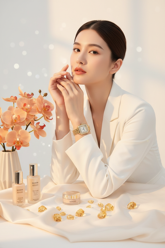 Luxe met warme orchideeën