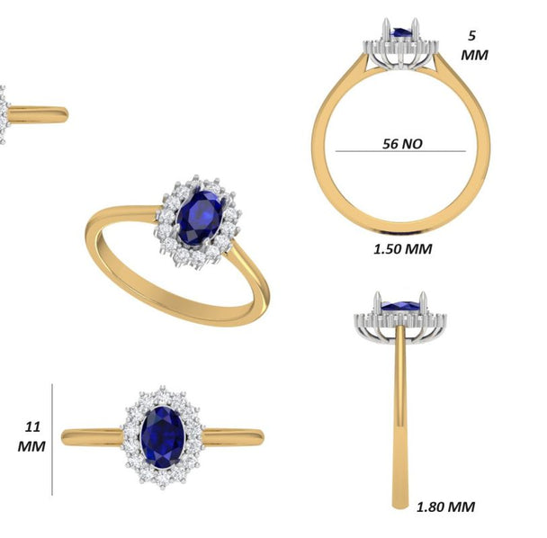 ✨ Lady Diana Ring | 14K Echt Goud