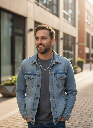 Massief 925 Zilver Heren Ketting Lifestyle