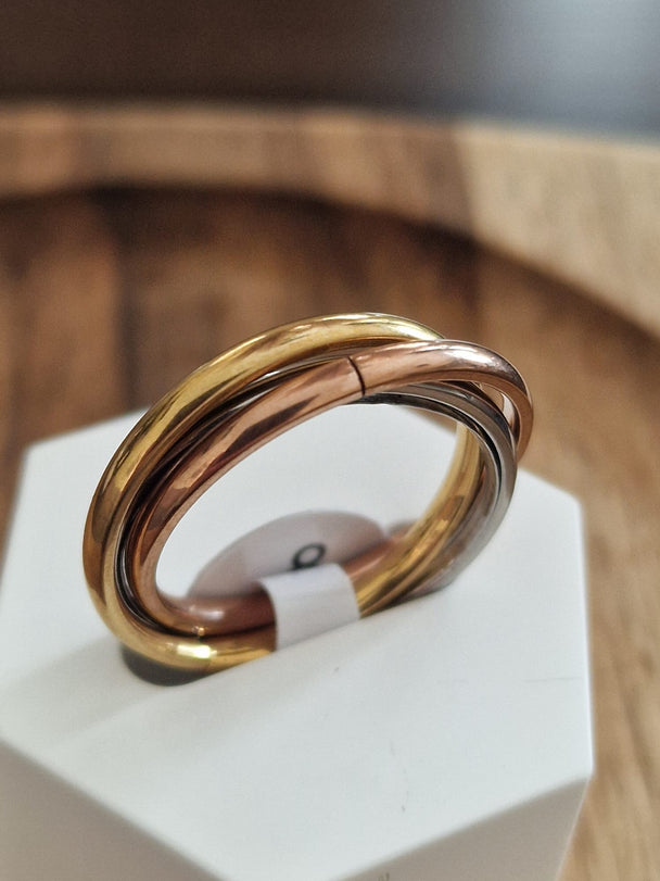 Mindfulness Ring Set - Anti-Angst - Rosé/Goud/Zilver