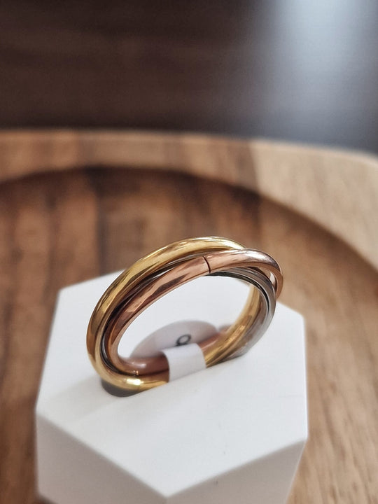 Mindfulness Ring Set - Anti-Angst - Rosé/Goud/Zilver