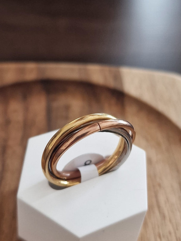 Mindfulness Ring Set - Anti-Angst - Rosé/Goud/Zilver