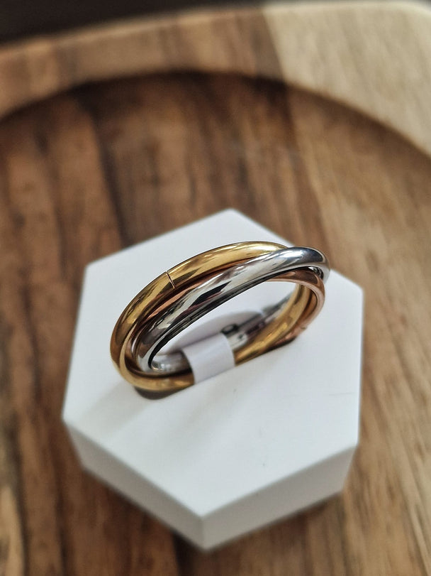 Mindfulness Ring Set - Anti-Angst - Rosé/Goud/Zilver