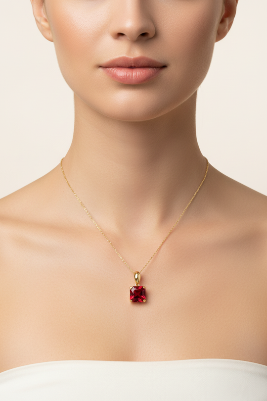 Model draagt Londra Petit ketting