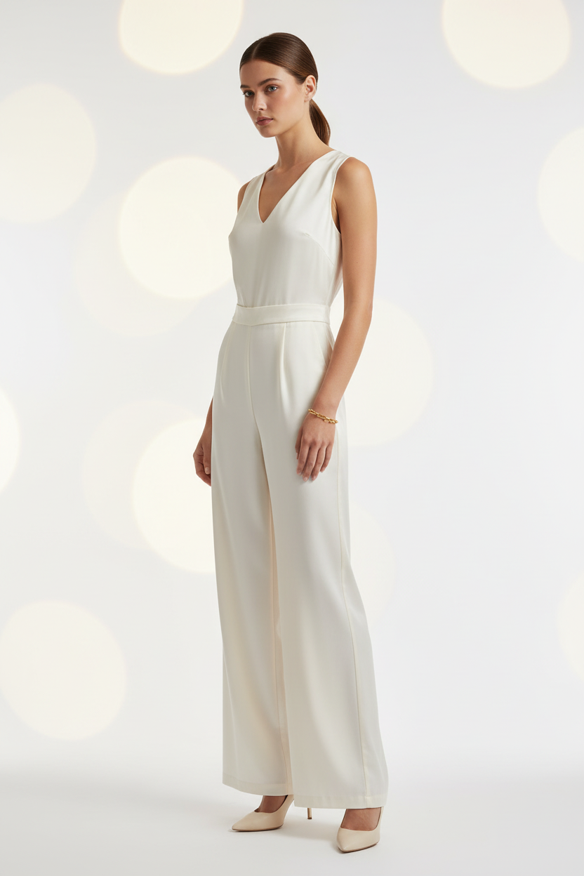 Model met paperclip armband en bokeh