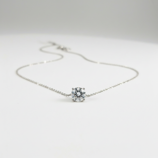 Moissaniet Ketting 2ct White Studio