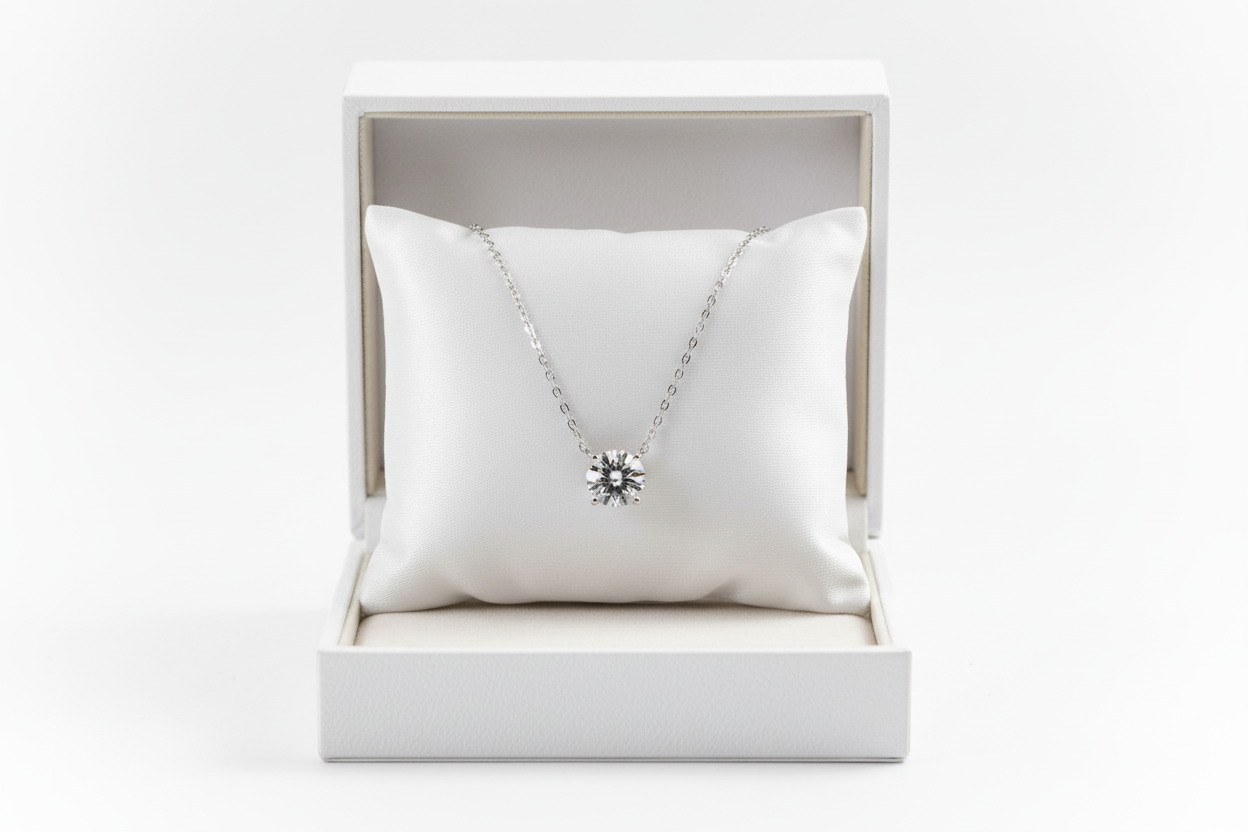 Moissaniet Ketting 3ct in Luxe Doosje