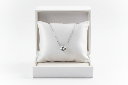 Moissaniet Ketting 3ct in Luxe Doosje