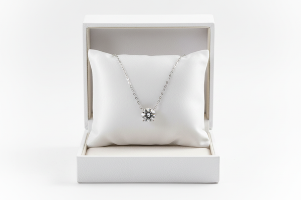 Moissaniet Ketting 3ct in Luxe Doosje