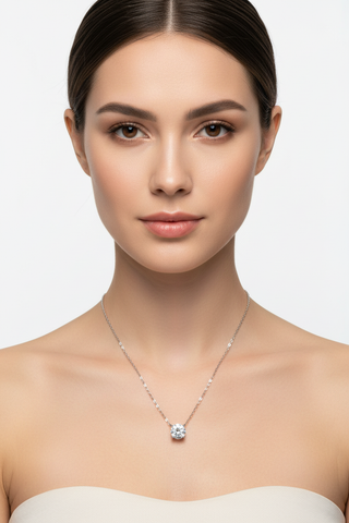 Moissaniet Ketting 3ct met Model