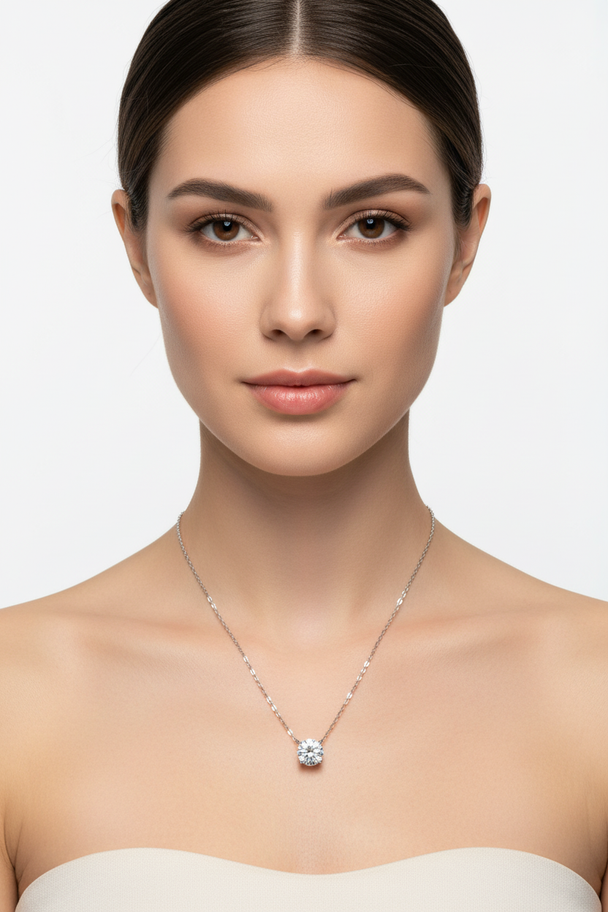 Moissaniet Ketting 3ct met Model