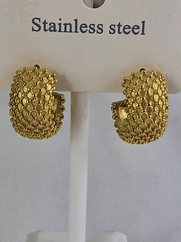 Retro Ronde Hoops Oorbellen - 18K Verguld - Goudkleurig