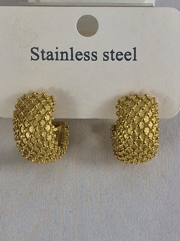 Retro Ronde Hoops Oorbellen - 18K Verguld - Goudkleurig