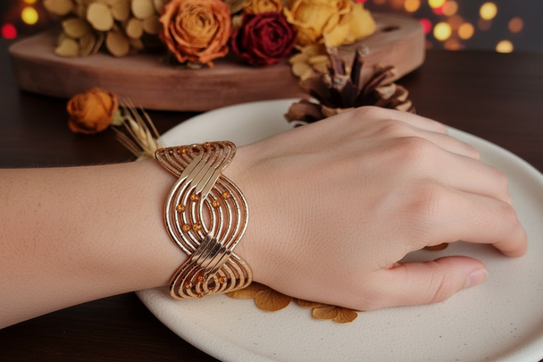 Op handmodel met natuurlijke pose