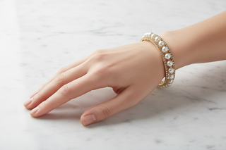 Op handmodel met natuurlijke pose