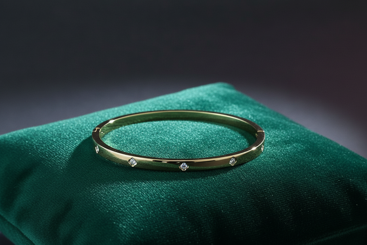 Op smaragdgroen fluweel