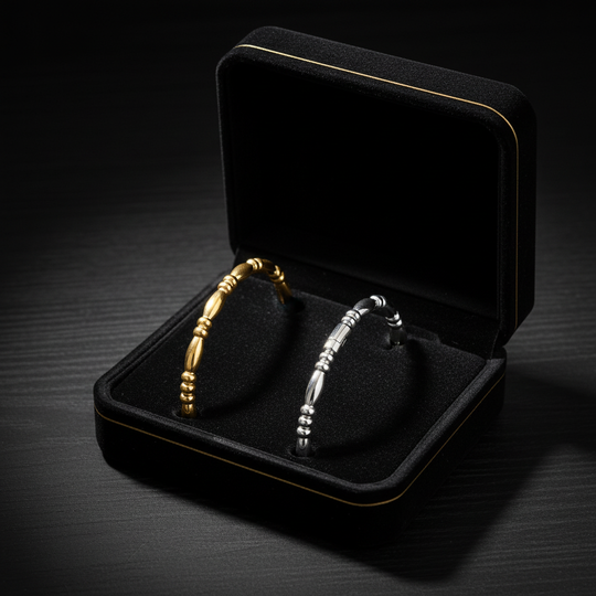 Ovale kralen armbanden in luxe doos