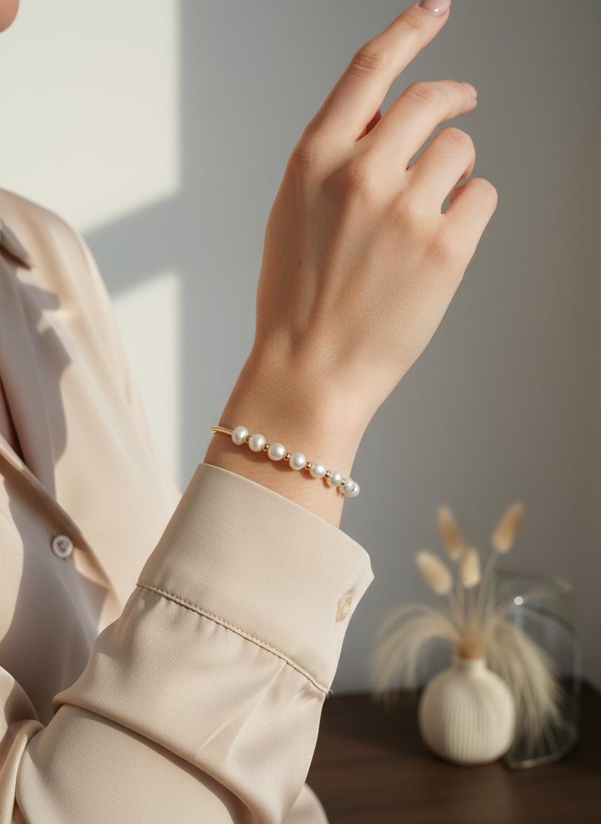 Parelarmband lifestyle foto