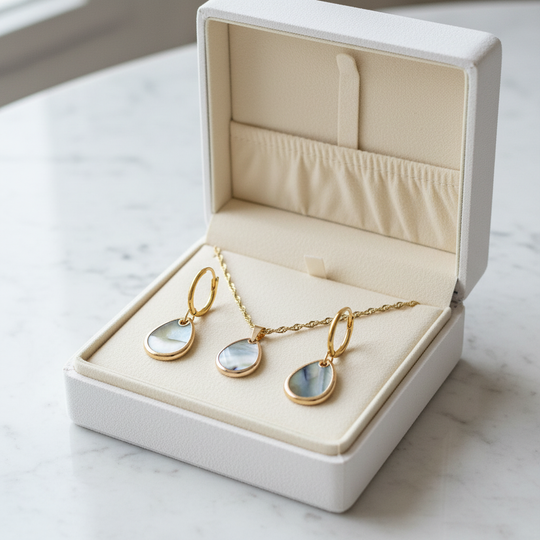 Parelmoer Set in Luxe Doos