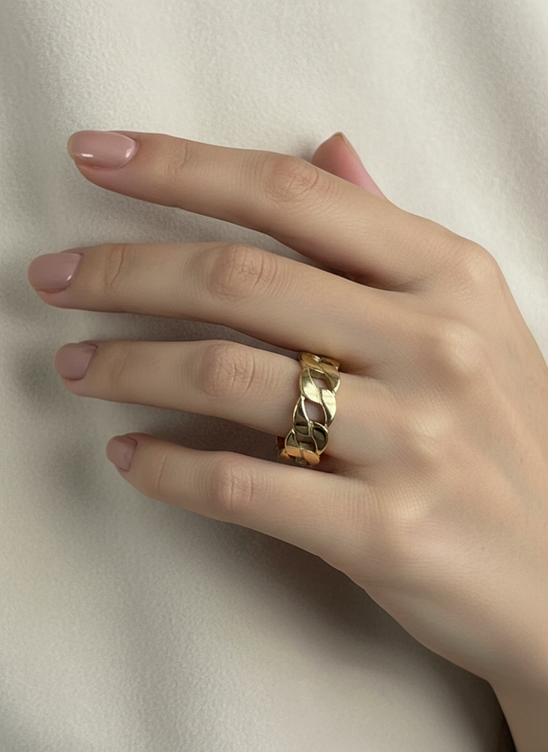 Professionele studio foto - Gouden schakelring