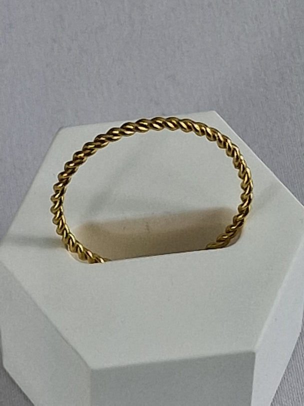 Dezenter Damenring – 18 Karat vergoldet – Roségold, Gold &amp; Silber