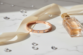 Rosé goud bangle - verbeterd
