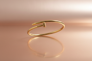 Rose goud metallic oppervlak