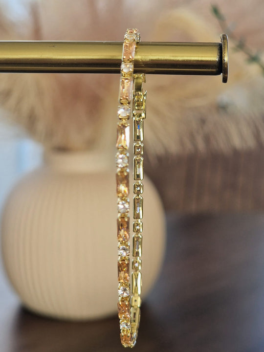 Armband met Roze en Witte Zirkonia