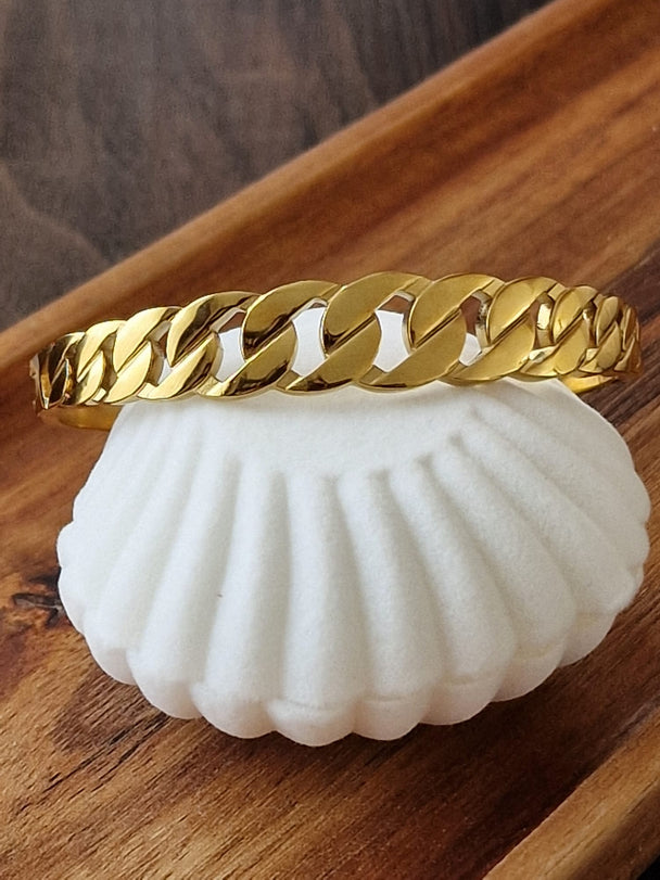 Lässiges Damenarmband, 18 Karat vergoldet