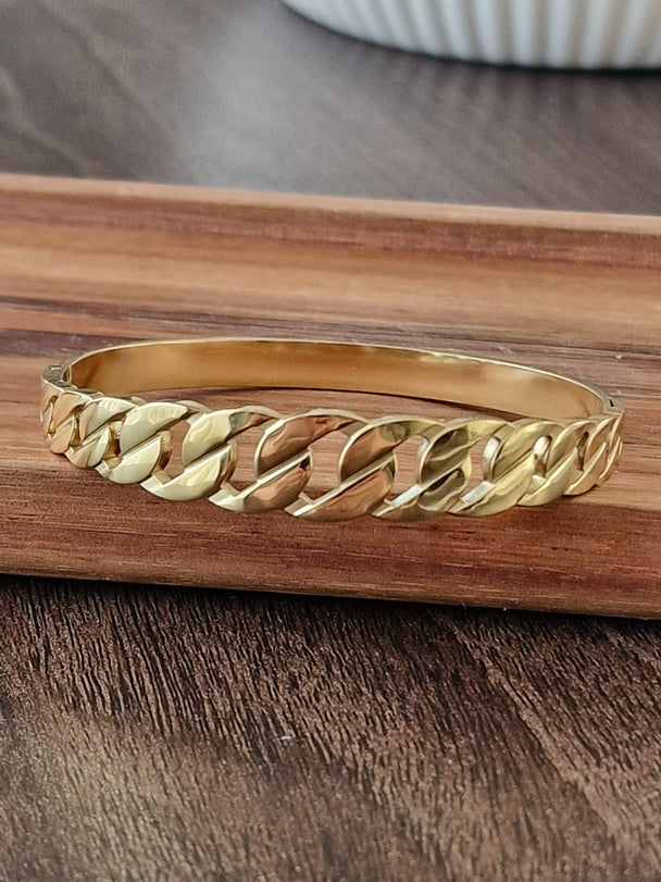 Lässiges Damenarmband, 18 Karat vergoldet