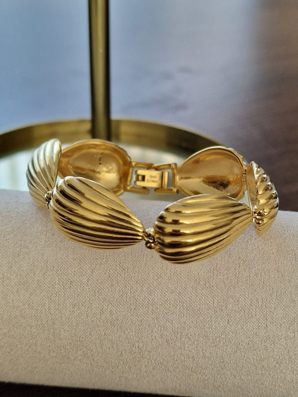Gouden Schelpen Armband - 18K Verguld Roestvrij Staal