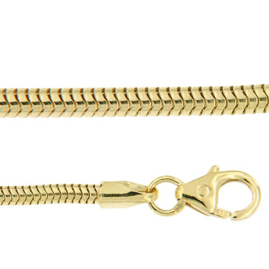 Slangen Collier 14K Geelgoud 50cm