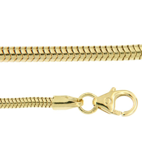Slangen Collier 14K Geelgoud 50cm