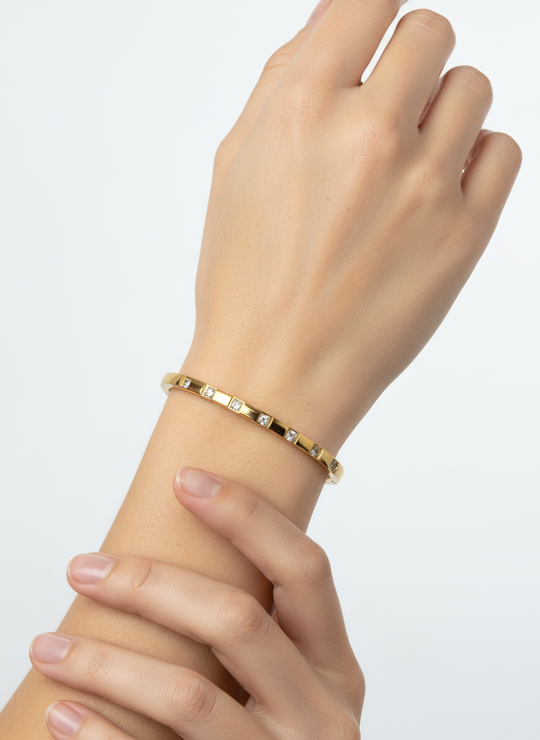 Slavenarmband met zirkoon productfoto