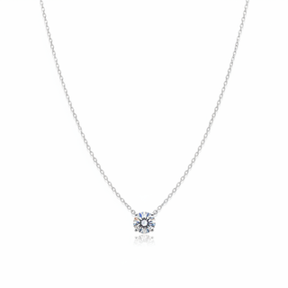 Solitaire Moissaniet Ketting - White Studio