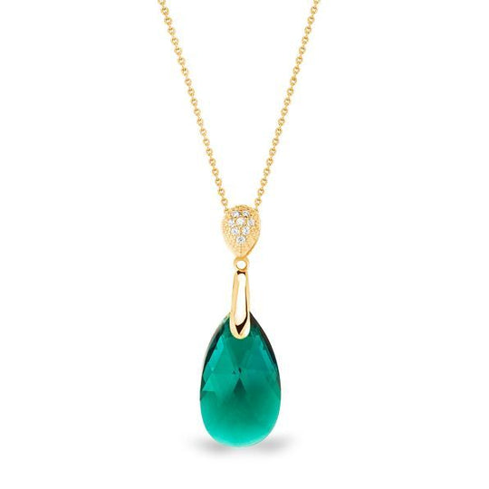 Spark Dainty Drop Ketting Emerald