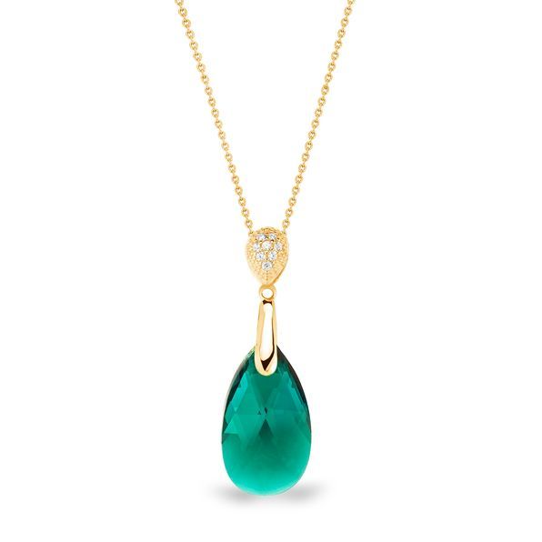 Spark Dainty Drop Ketting Emerald