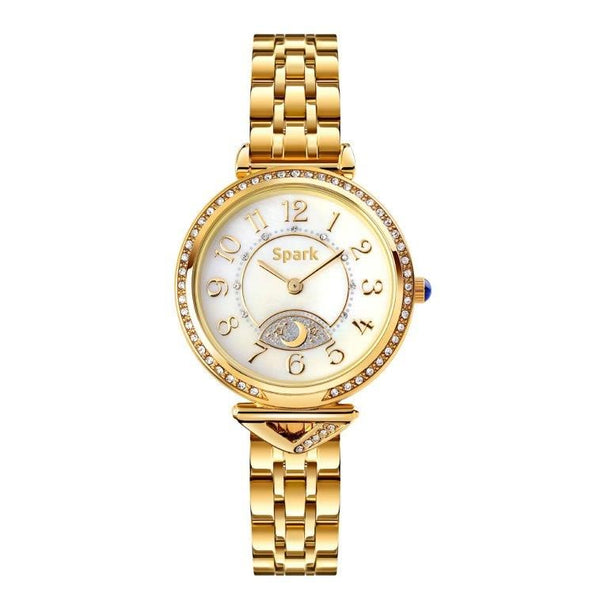 Dames Horloge Goud Parelmoer