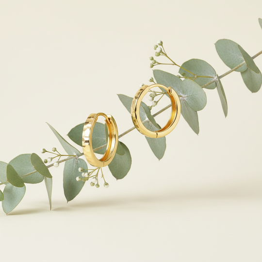 Specchio creolen met botanische elementen