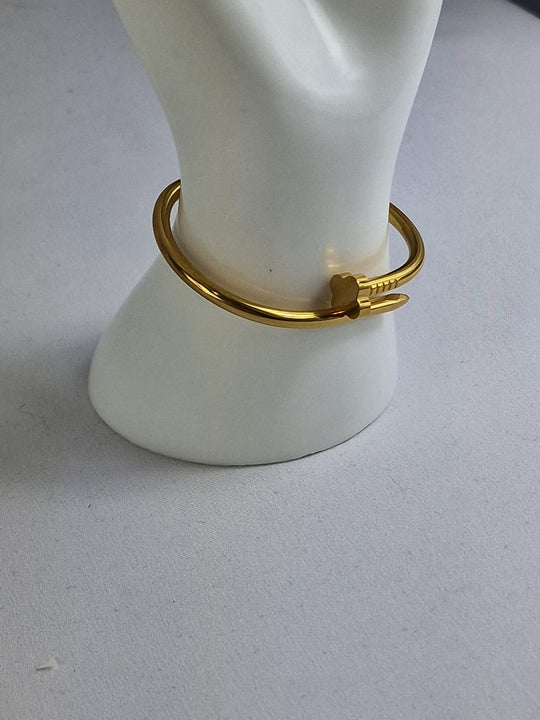 Dames Spijker Armband Goud - 18K Verguld Roestvrij Staal