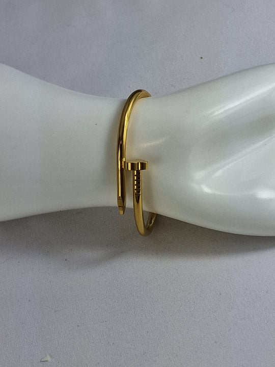 Dames Spijker Armband Goud - 18K Verguld Roestvrij Staal