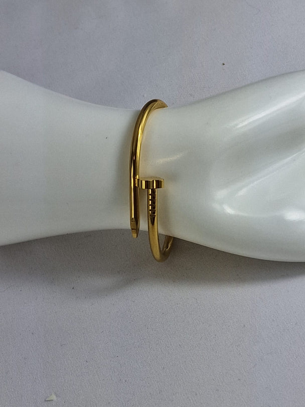 Dames Spijker Armband Goud - 18K Verguld Roestvrij Staal