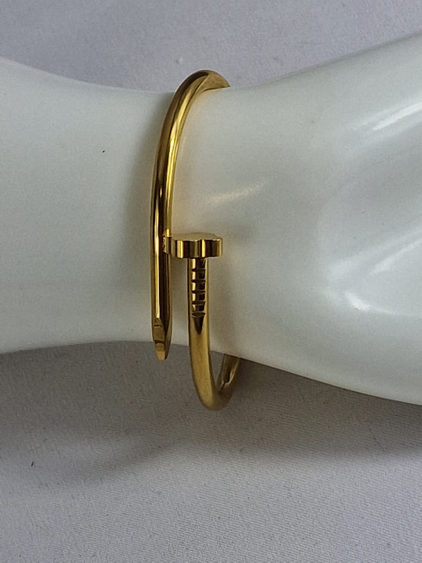 Dames Spijker Armband Goud - 18K Verguld Roestvrij Staal