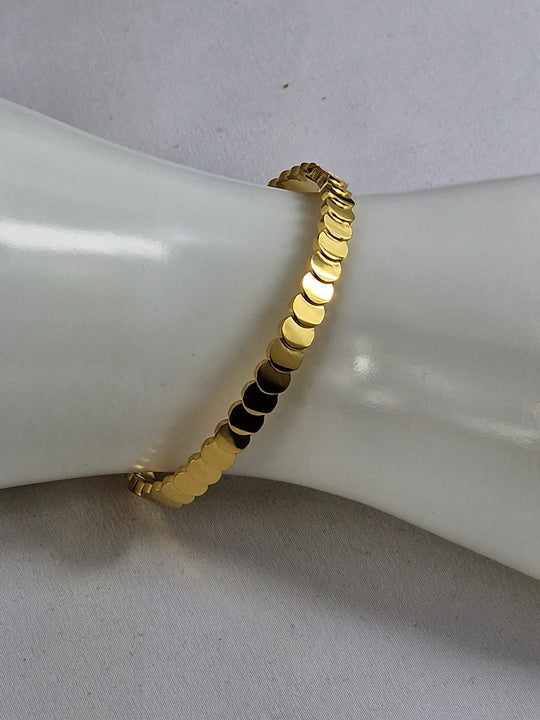 Subtiele Armband met Ronde Schakels Goud