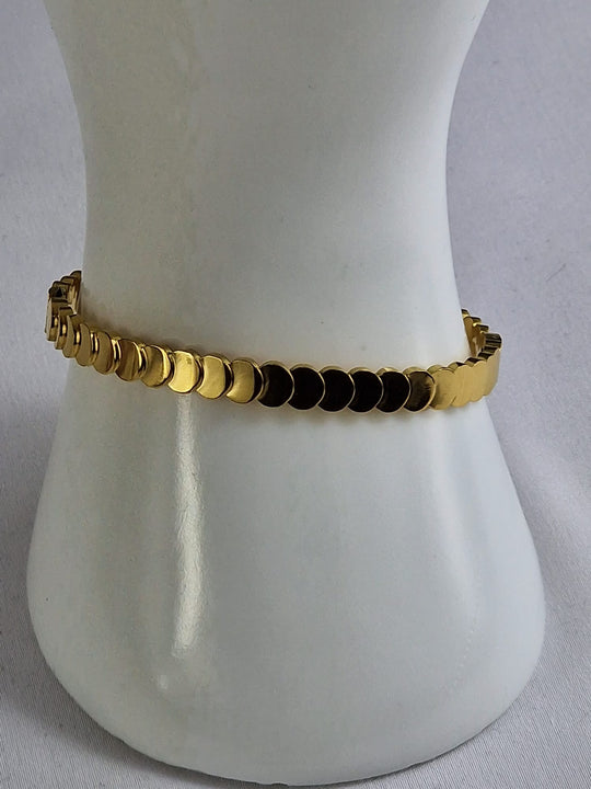 Subtiele Armband met Ronde Schakels Goud